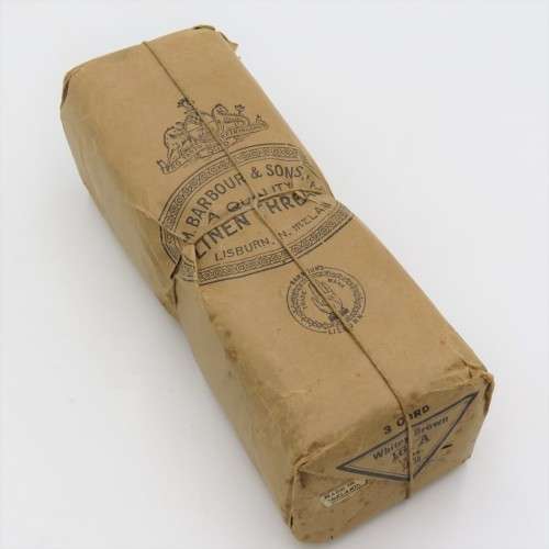 Antique WM. Barbour and Sons Linen Thread - Still sealed - Whitey Brown 16 A