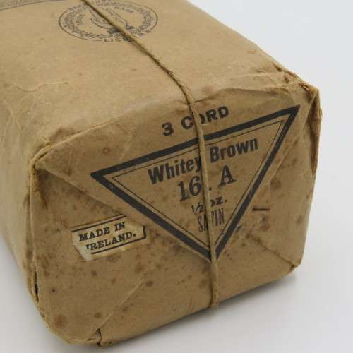 Antique WM. Barbour and Sons Linen Thread - Still sealed - Whitey Brown 16 A