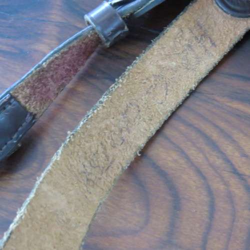 Old South African Ceremonial Officer`s dress sword with Sam Browne leather belt - GMS Solingen