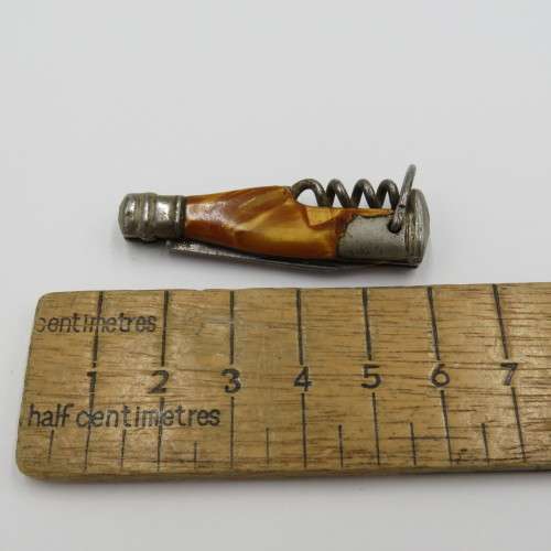 Vintage Richards bottle shaped pocket knife with corkscrew