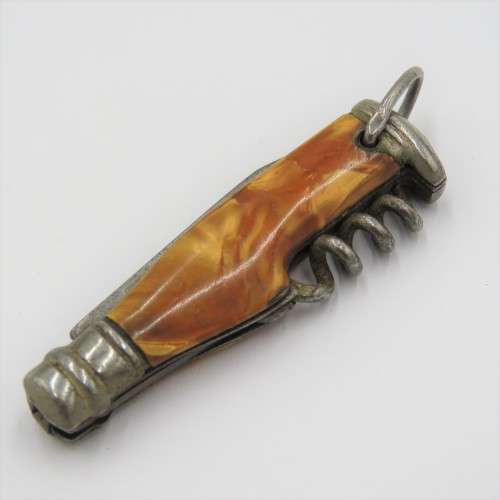 Vintage Richards bottle shaped pocket knife with corkscrew