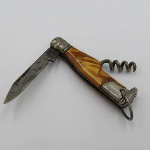 Vintage Richards bottle shaped pocket knife with corkscrew