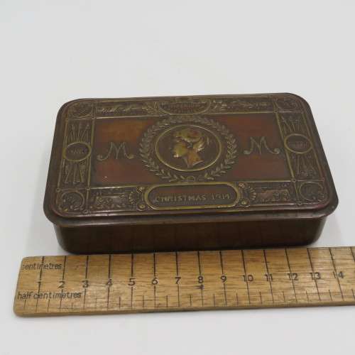 WW1 Christmas 1914 brass tin