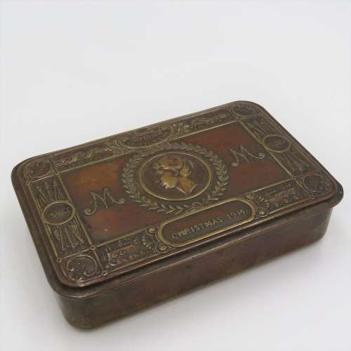 WW1 Christmas 1914 brass tin