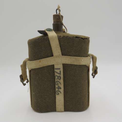 WW2 SA Army water bottle with felt cover and straps