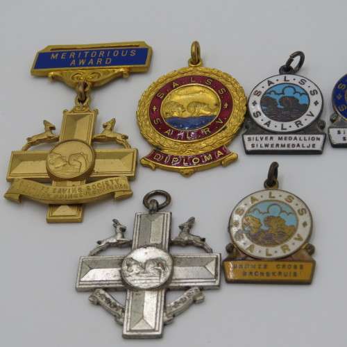 Lot of SA Life saving medals