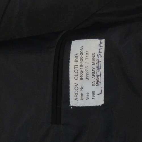 SANDF mess dress uniform - Tunic, Trousers, Waistcoat - Personnel services Corps - Sizes below