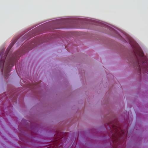 Vintage Caithness Fiesta handmade glass paperweight - Scotland