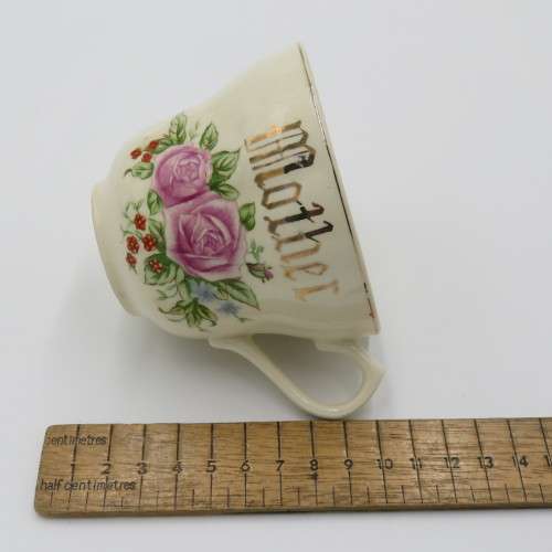 Porcelain Mother tea cup and saucer