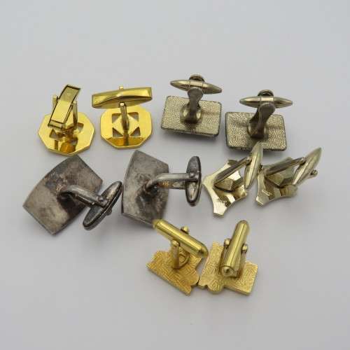 Lot of 5 vintage pairs of cufflinks