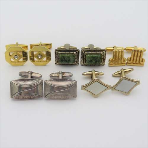 Lot of 5 vintage pairs of cufflinks