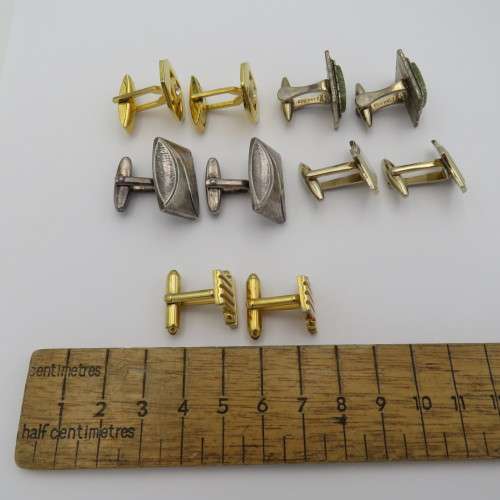 Lot of 5 vintage pairs of cufflinks