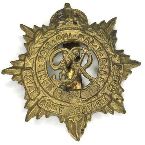 Lot of 2 different Royal Army Service Corps cap badges