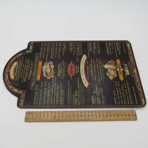 Vintage Tallahassee Spur Somerset mall wooden menu