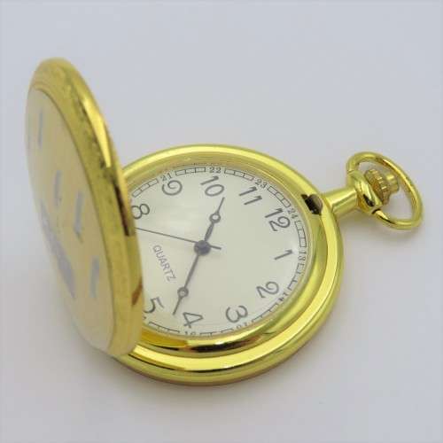 Full hunter quartz pocketwatch - Needs battery