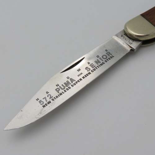 Handmade 572 Puma Senior 2-blade pocket knife