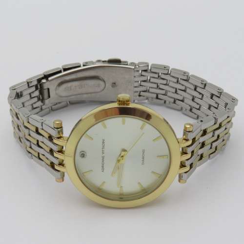Adrienne Vittadini Genuine diamond quartz ladies watch in box