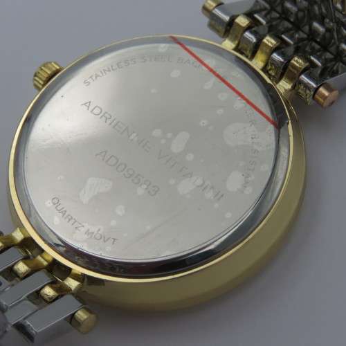 Adrienne Vittadini Genuine diamond quartz ladies watch in box