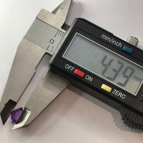 Synthetic Sapphire 2.22 carat purple stone - oval cut - @ CRAZY R1 START