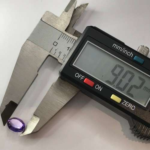 Synthetic Sapphire 2.22 carat purple stone - oval cut - @ CRAZY R1 START