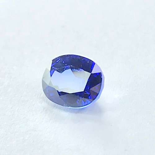 Synthetic Sapphire 2.1 carat dark bright blue stone - oval cut - @ CRAZY R1 START