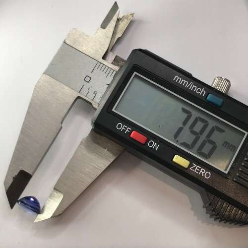 Synthetic Sapphire 2.1 carat dark bright blue stone - oval cut - @ CRAZY R1 START