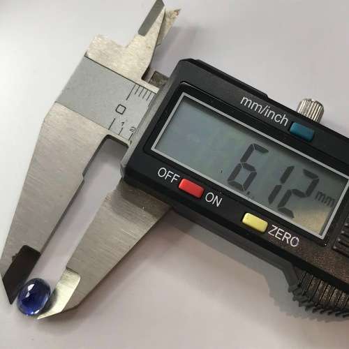 Synthetic Sapphire 2.1 carat dark bright blue stone - oval cut - @ CRAZY R1 START