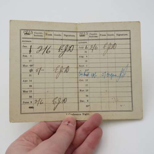 Lot of Free Masons apron and sash with booklets of Bro. Schlimper