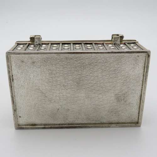 Vintage jewellery box inscribed `Andrea` - White metal and good condition