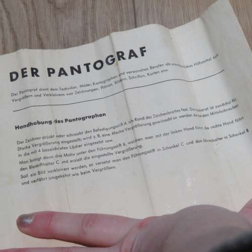 Vintage Rumold Pantograf / Pantograph - Box length 63 cm