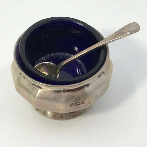 Vintage Silver Salt, Pepper and Mustard set - Made in Birmingham 1922 - By E Druiff and Co.