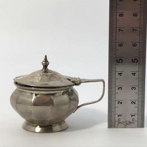 Vintage Silver Salt, Pepper and Mustard set - Made in Birmingham 1922 - By E Druiff and Co.