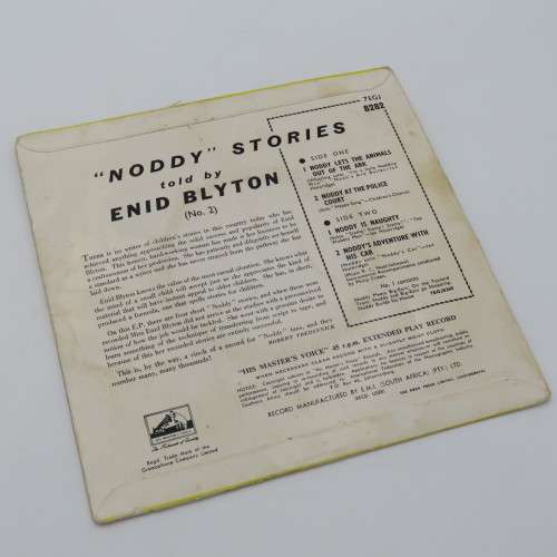 His Masters Voice Noddy Stories told by Enid Blyton No.2 - 45 rpm vinyl record