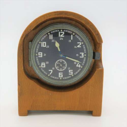 WW2 German Army 1943 Heereseigentum Military field clock - Runs and stops
