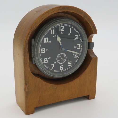 WW2 German Army 1943 Heereseigentum Military field clock - Runs and stops