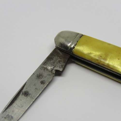 Vintage Richards mini keychain pocket knife - No key ring