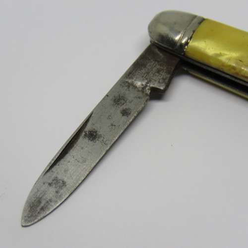 Vintage Richards mini keychain pocket knife - No key ring