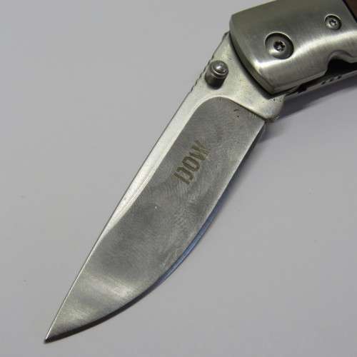 DOW folding pocket knife with wooden handle