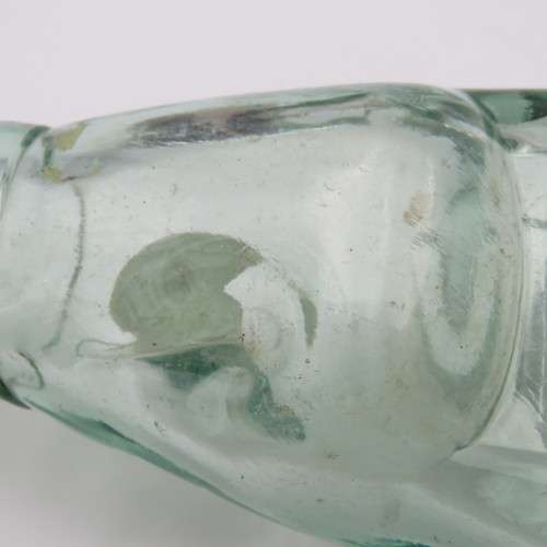 Antique W. Daly, Durban glass soda bottle with marble