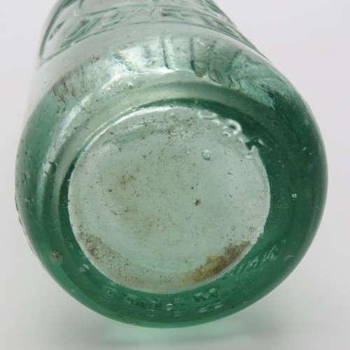 Antique W. Daly, Durban glass soda bottle with marble