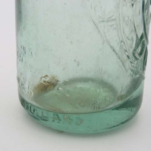 Antique W. Daly, Durban glass soda bottle with marble