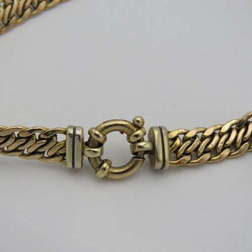 9kt gold necklace - Weighs 13,3 grams - Length 48 cm