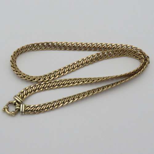 9kt gold necklace - Weighs 13,3 grams - Length 48 cm