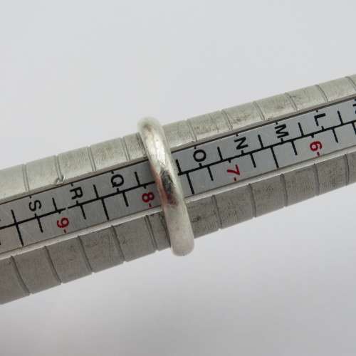 Miglio silverplated costume jewellery ring - Size P