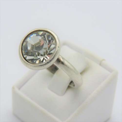 Miglio silverplated costume jewellery ring - Size P