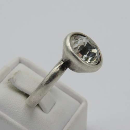 Miglio silverplated costume jewellery ring - Size P