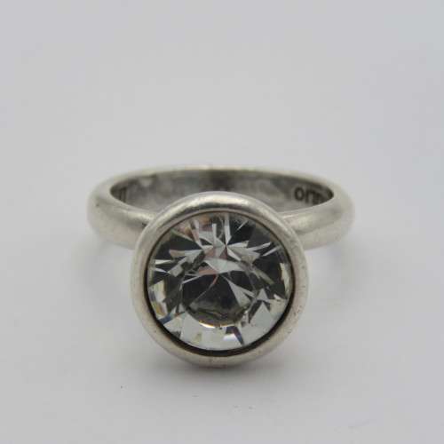 Miglio silverplated costume jewellery ring - Size P