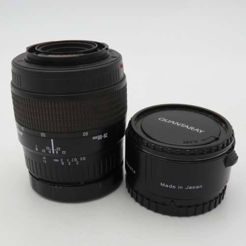 Minolta Maxxum 430 Si RZ 35mm film camera with lens and teleconverter and extras in suitcase