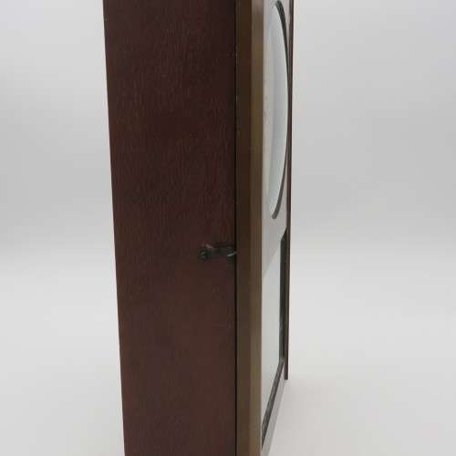 Vintage Rhythm 30 day wall clock - Working - Face 19,5 x 19,5 cm - 42 cm High - Base 11 x 23,5 cm