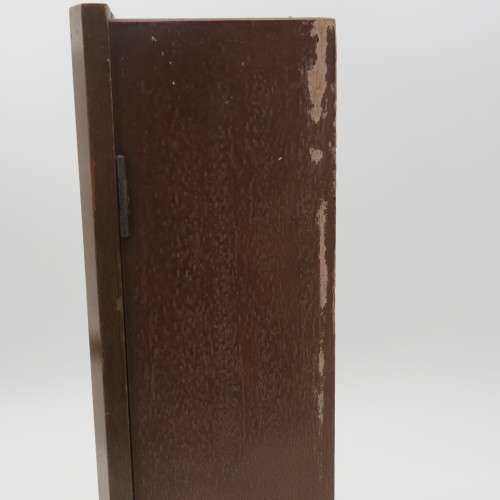 Vintage Rhythm 30 day wall clock - Working - Face 19,5 x 19,5 cm - 42 cm High - Base 11 x 23,5 cm